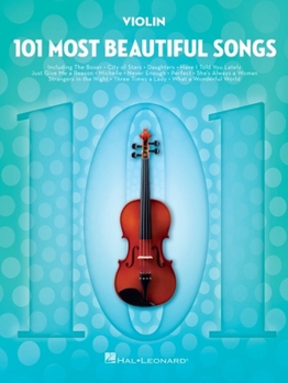 Paperback 101 Most Beautiful Songs for Violin Book