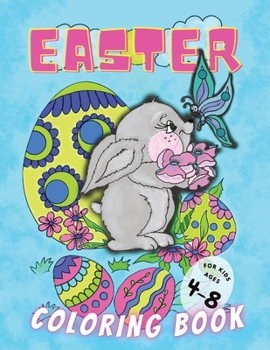 Paperback Easter Coloring Book for Kids Ages 4-8 Book