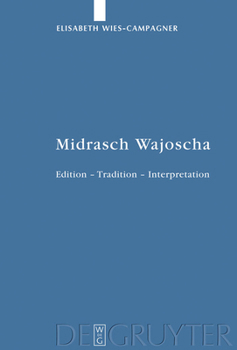 Hardcover Midrasch Wajoscha [German] Book