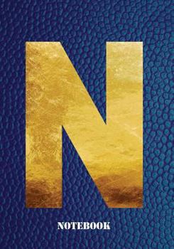 Paperback N Notebook: Letter 'n' Notebook, Composition, Exercise or Log Study Book - Blue Cover Book