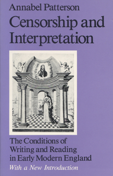 Paperback Censorship and Interpretation Book