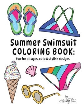 Paperback Summer Swimsuit Coloring Book