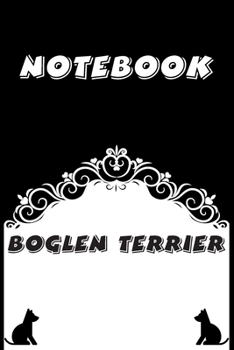 Paperback Boglen Terrier Notebook: Black and White notebook, Decorative Journal for Boglen Terrier Lover: Notebook /Journal Gift, Black and White,100 pag Book