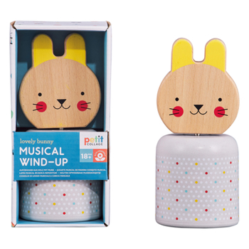 Misc. Lovely Bunny Musical Wooden Wind-Up Book