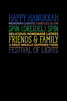 Happy Hanukkah Festival Of Lights: Christian Prayer Journal| Hanukkah Festival Of Lights Chanukah Israel Hebrew Mini Notepad Gift College Ruled (6"X9")