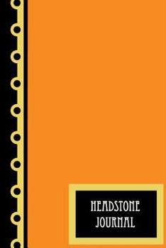Paperback Headstone Journal: 100 Pages - Tangerine Book