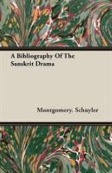 Paperback A Bibliography of the Sanskrit Drama Book