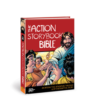 Hardcover The Action Storybook Bible: An Interactive Adventure Through God's Redemptive Story Book
