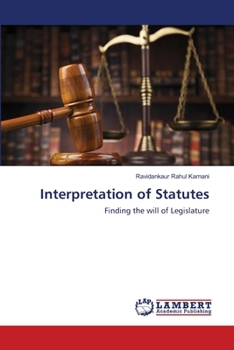 Paperback Interpretation of Statutes Book