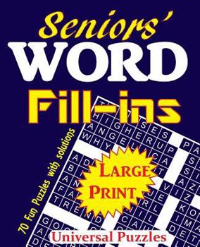 Paperback Seniors' Word Fill-ins [Large Print] Book