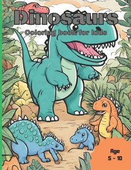 Dinosaurs. Coloring book for kids.