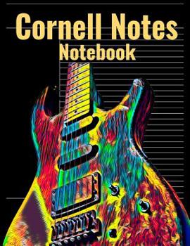 Paperback Cornell Notes Notebook: Universal Note Taking System, Vibrant Electric Guitar Cover, 120 Pages, 8.5 x 11 inches (21.59 x 27.94 cm) Book