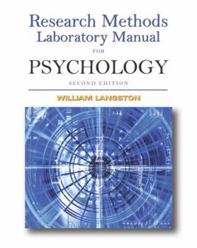 Paperback Research Methods Laboratory Manual for Psychology (with CD-ROM and Infotrac) [With CDROM and Infotrac] Book