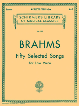Paperback 50 Selected Songs: Schirmer Library of Classics Volume 1581 Low Voice Book