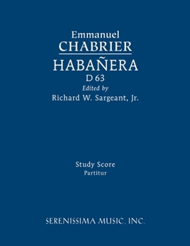 Paperback Habanera, D 63: Study score Book