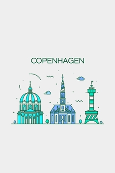 Copenhagen Minimalist Travel Notebook [Lined] [6x9] [110 pages]