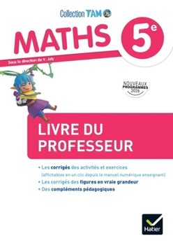 Paperback TAM Maths 5e - Ed. 2026 - Livre du professeur [French] Book