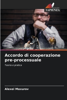 Paperback Accordo di cooperazione pre-processuale [Italian] Book