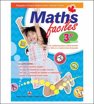 Paperback Popular French Immersion School Series: Maths faciles Grade 3 [French] Book