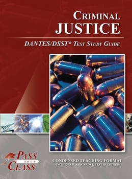 Hardcover Criminal Justice DSST / DANTES Test Study Guide Book