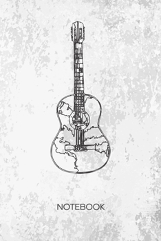 Bullet Dotted Journal: Guitarist Notebook Dotted Grid a5 6x9 120 Pages - Rock Music Planner Acoustic Guitar Diary Guitar Music - Instrumentalist Concert Band Gift Idea for Men and Women