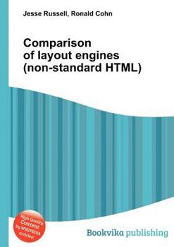 Paperback Comparison of Layout Engines (Non-Standard Html) Book