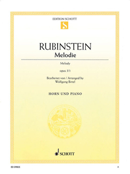 Paperback Melodie Op. 3, No. 1: Horn and Piano Book