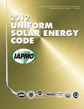 Paperback 2012 Uniform Solar Energy Code Book