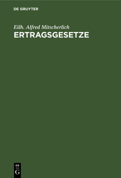 Hardcover Ertragsgesetze [German] Book