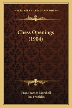 Paperback Chess Openings (1904) Book