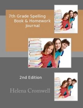 Paperback 7th Grade Spelling Words Book: Spelling Homework Journal Book