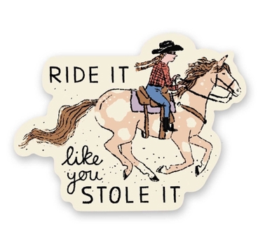 Paperback Ride it Like You Stole It Sticker Book