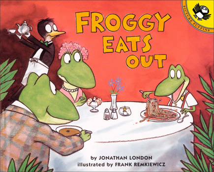 Library Binding Froggy Eats Out Book