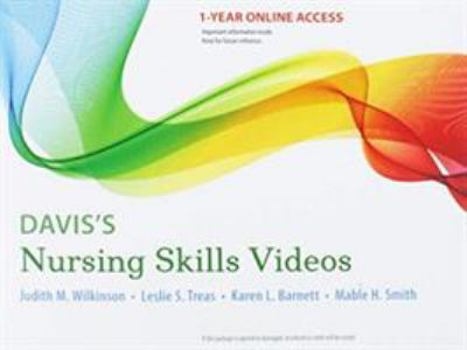 Audio CD Davis's Nursing Skills Videos: 12-Month Access Book