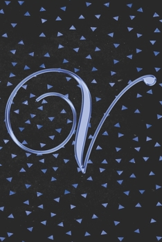 V Journal: A Monogram V Initial Capital Letter Notebook For Writing And Notes: Great Personalized Gift For All First, Middle, Or Last Names (Teal Turquoise Gold Horse Equestrian Animal Print)