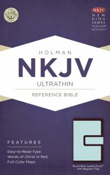 Imitation Leather Ultrathin Reference Bible-NKJV-Magnetic Flap Book