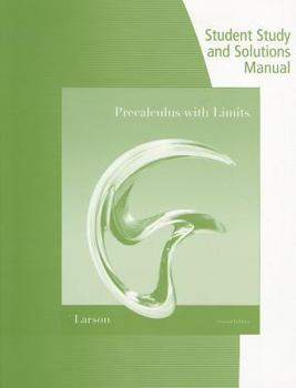 Paperback Precalculus with Limits: Student Study and Solutions Manual Book