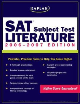 Paperback Kaplan SAT: Literature Book