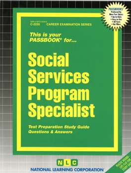 Spiral-bound Social Services Program Specialist: Passbooks Study Guide Book