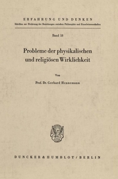 Paperback Probleme Der Physikalischen Und Religiosen Wirklichkeit [German] Book