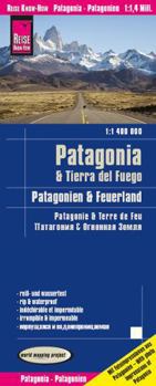 Map Patagonia, Tierra del Fuego Travel Map (German Edition) Book