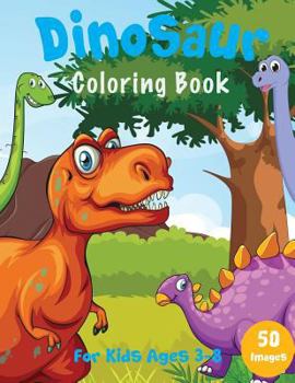 Paperback Dinosaur Coloring Book: For Kids Ages 3-8 Book