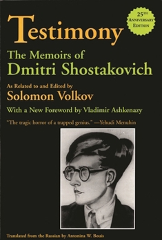 Paperback Testimony: The Memoirs of Dmitri Shostakovich Book