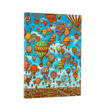 Paperblanks Balloon Festival Pierre the Maze Detective Softcover Flexis MIDI Unlined Elastic Band 176 Pg 100 GSM