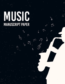 Paperback Wide Staff music Manuscript Paper: Music Manuscript Paper / White Marble Blank Sheet Music / Notebook for Musicians / Staff Paper / Composition Books Book