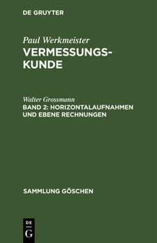 Hardcover Horizontalaufnahmen und ebene Rechnungen [German] Book