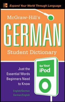 Audio CD McGraw-Hill's German Student Dictionary [With Guide] Book