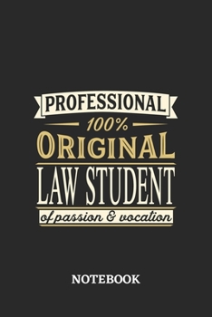 Professional Original Law Student Notebook of Passion and Vocation: 6x9 inches - 110 blank numbered pages • Perfect Office Job Utility • Gift, Present Idea