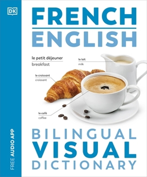 Paperback French English Bilingual Visual Dictionary Book