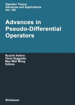 Paperback Advances in Pseudo-Differential Operators Book